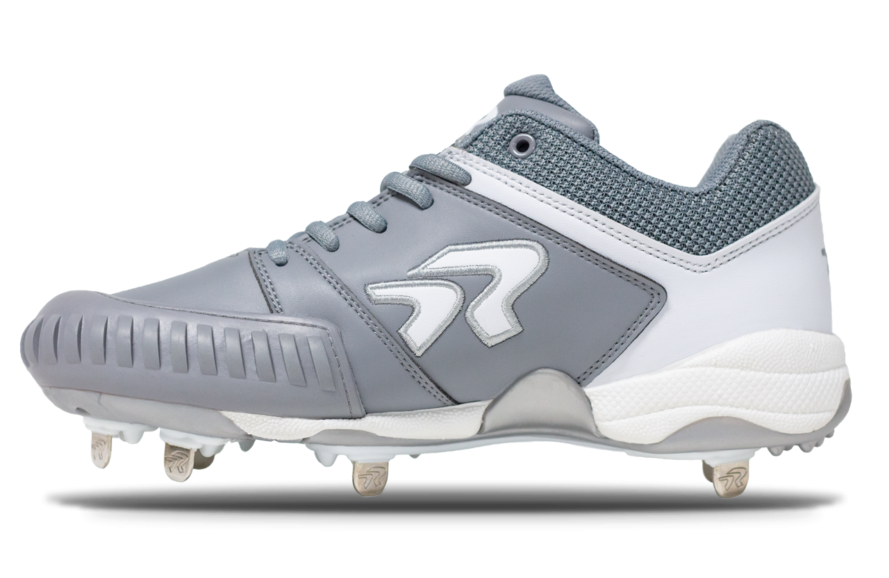 Softball Cleats - Women's Flite Metal with Pitching Toe Run2Day - Charcoal