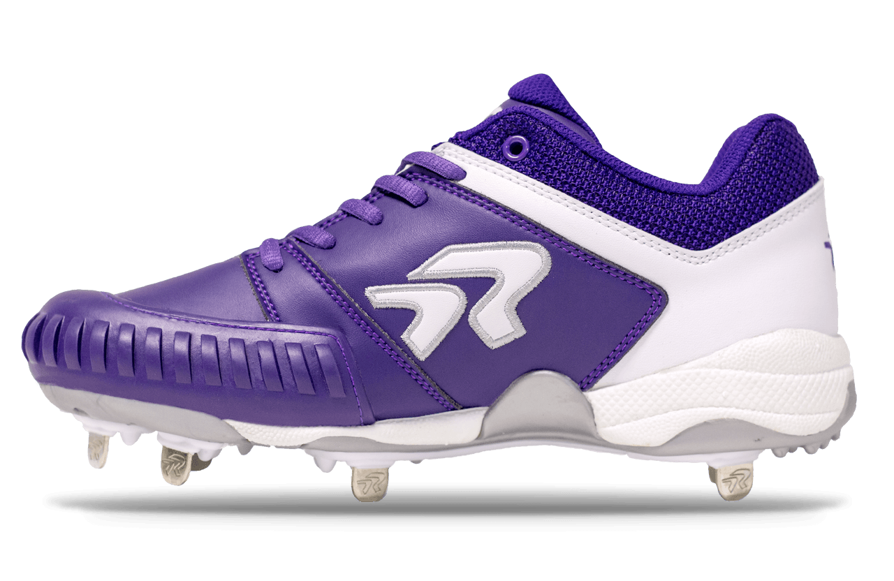 Softball Spikes - Women's Ringor Flite with Pitching Toe Run2Day - Purple