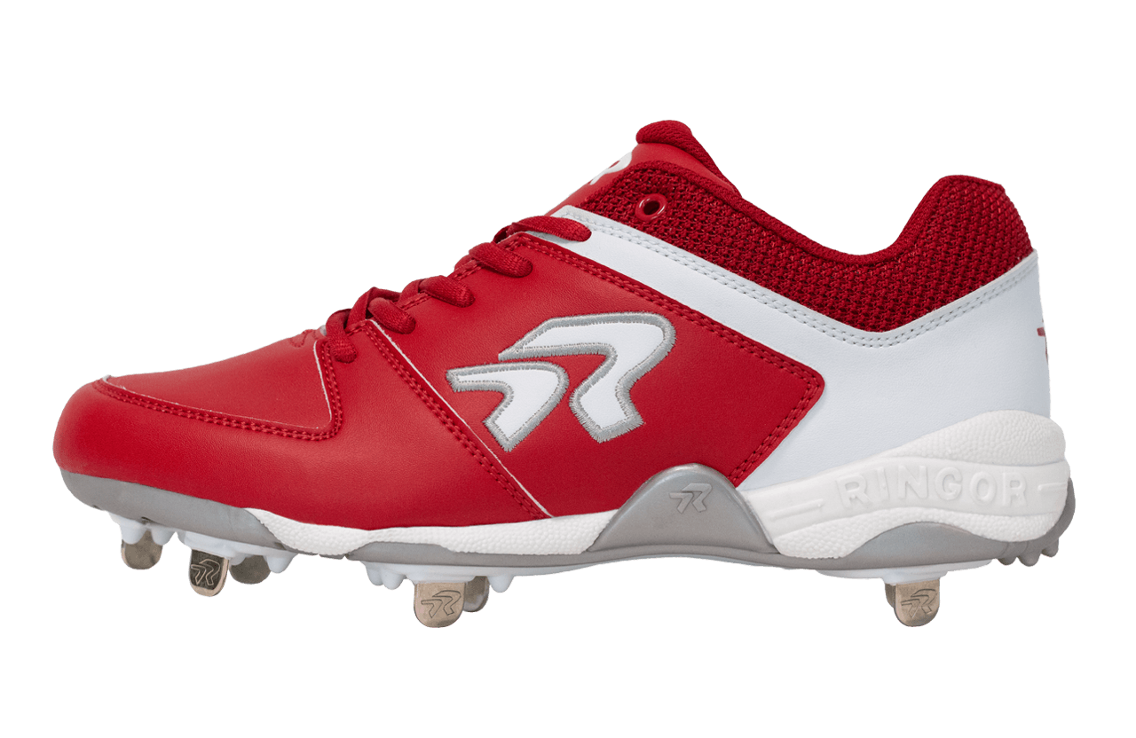 Softball Cleats - Women's Flite Metal by Run2Day - Red